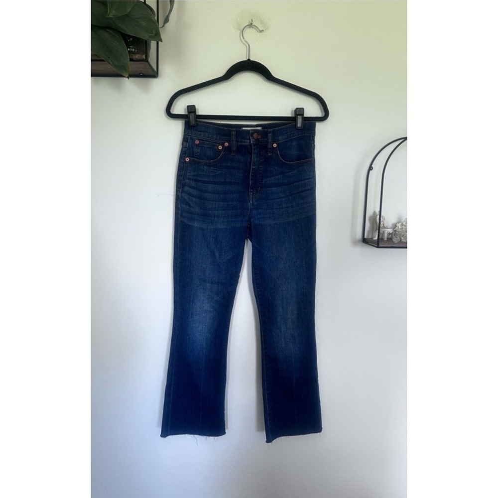 Madewell Cali Demi Bootcut Denim Blue Jeans in Wyoming Wash Size 27